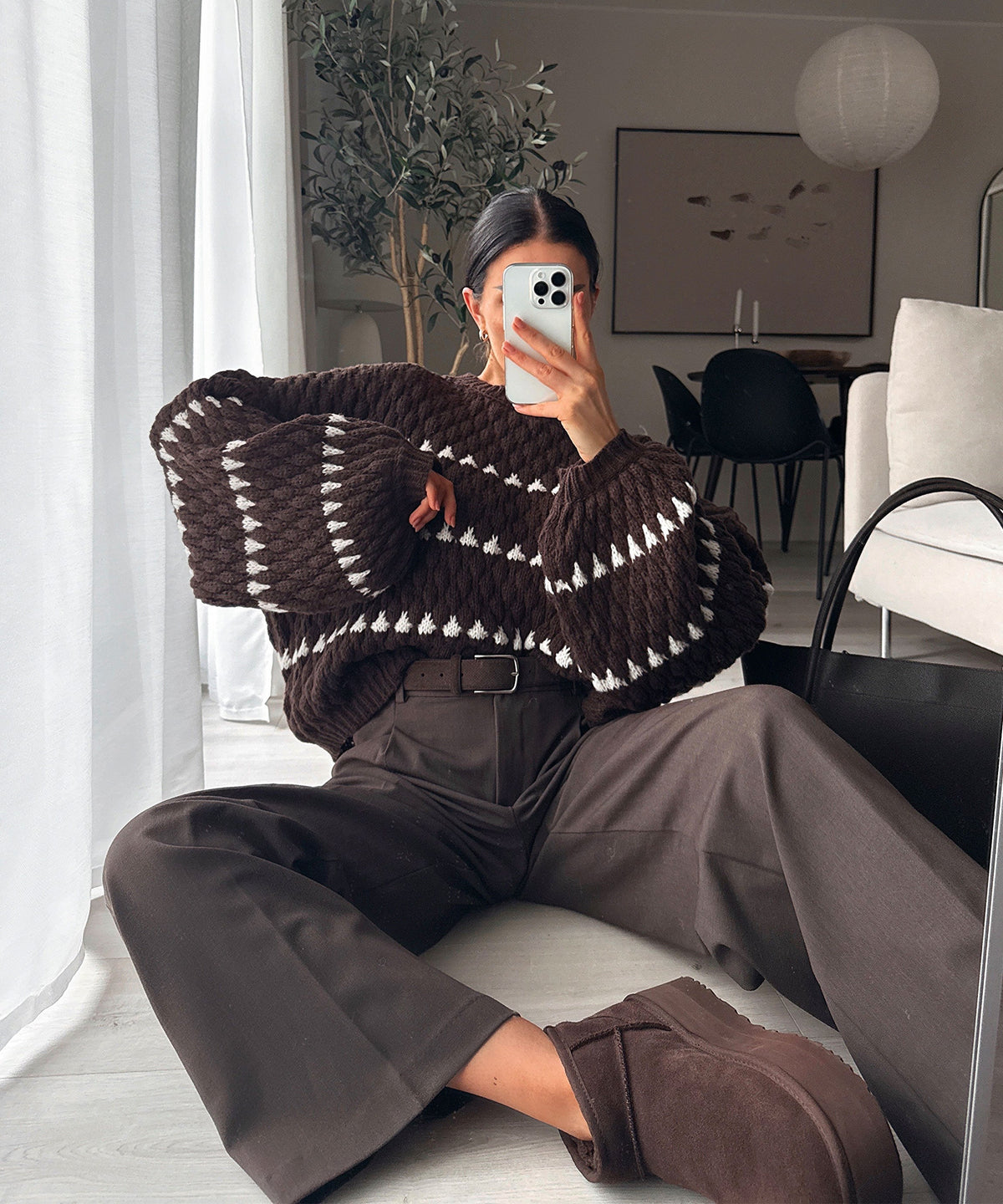 Bundfaltenhose Cleo Braun