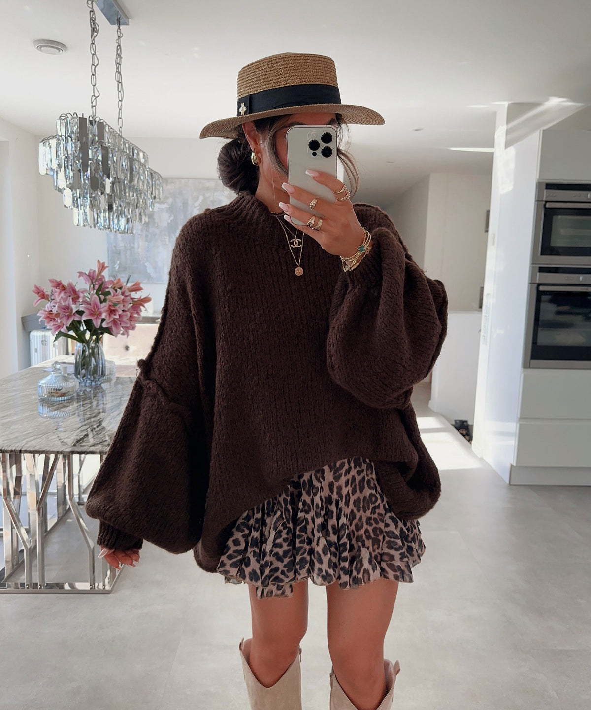 Jersey Oversize Marrón