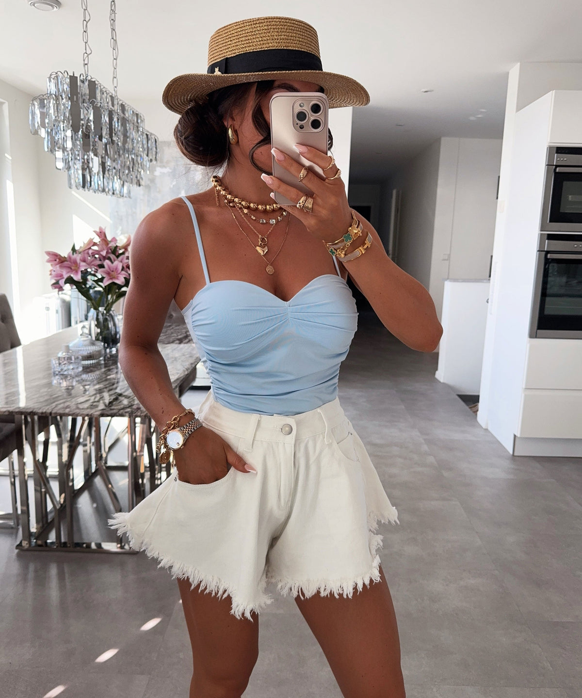 Shorts Fee en blanco