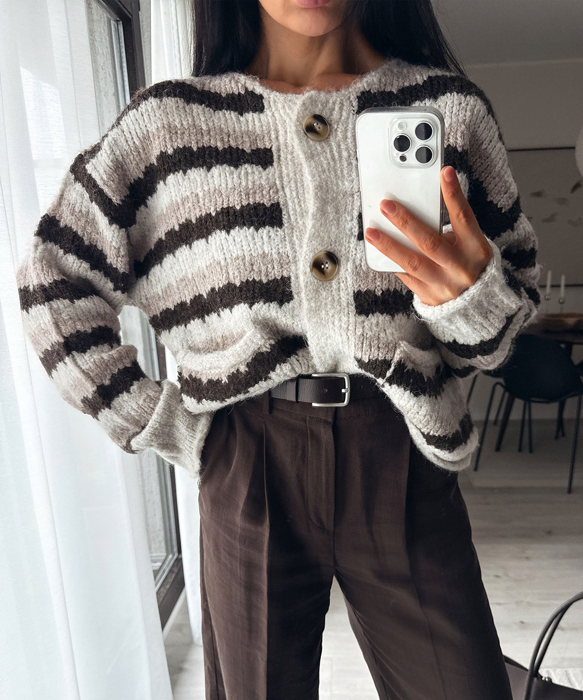 Bundfaltenhose Cleo Braun