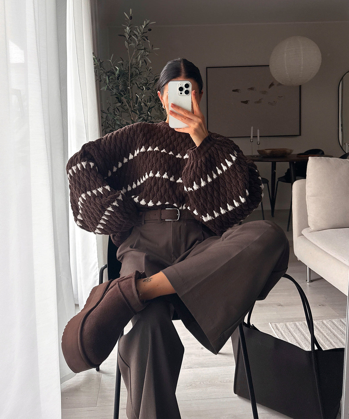 Bundfaltenhose Cleo Braun