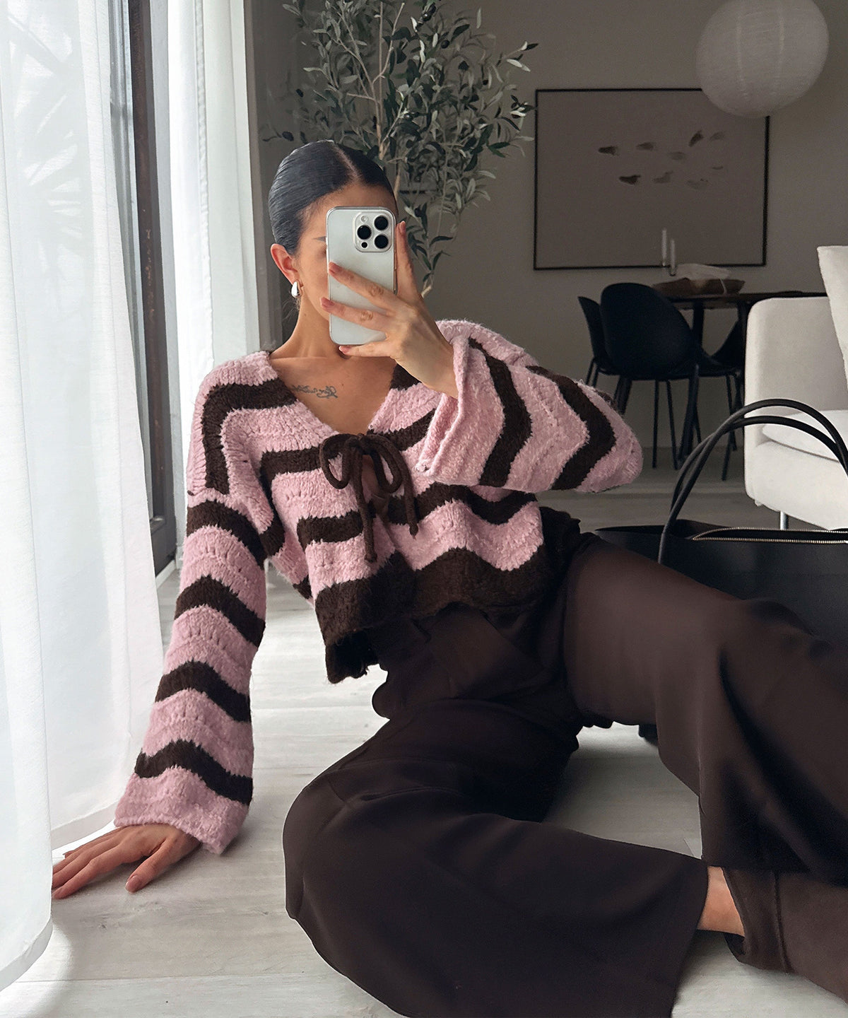 Bundfaltenhose Cleo Braun