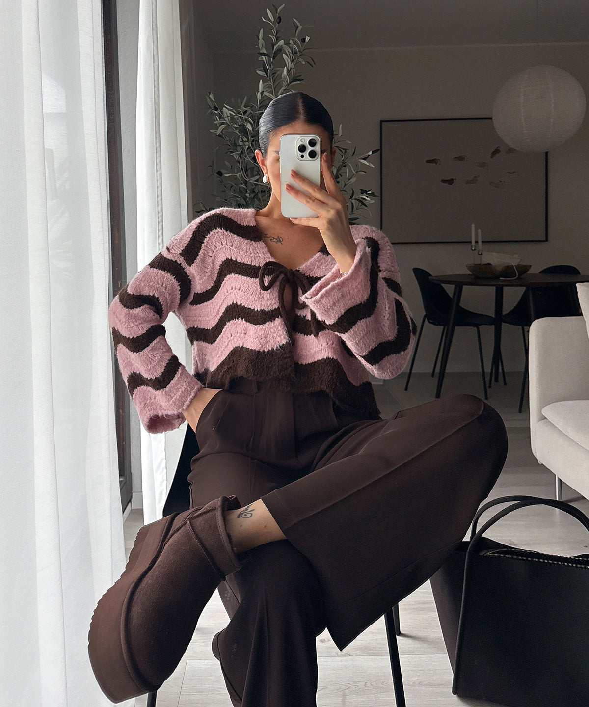 Bundfaltenhose Cleo Braun