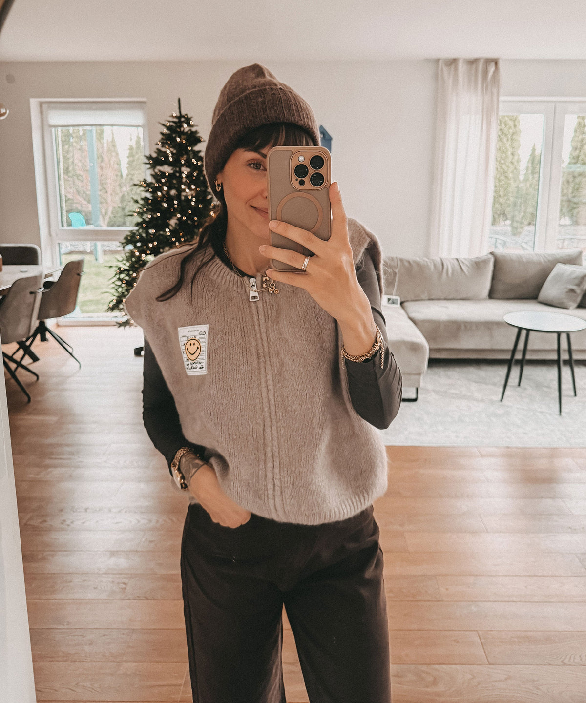 Gorro de Invierno Marrón